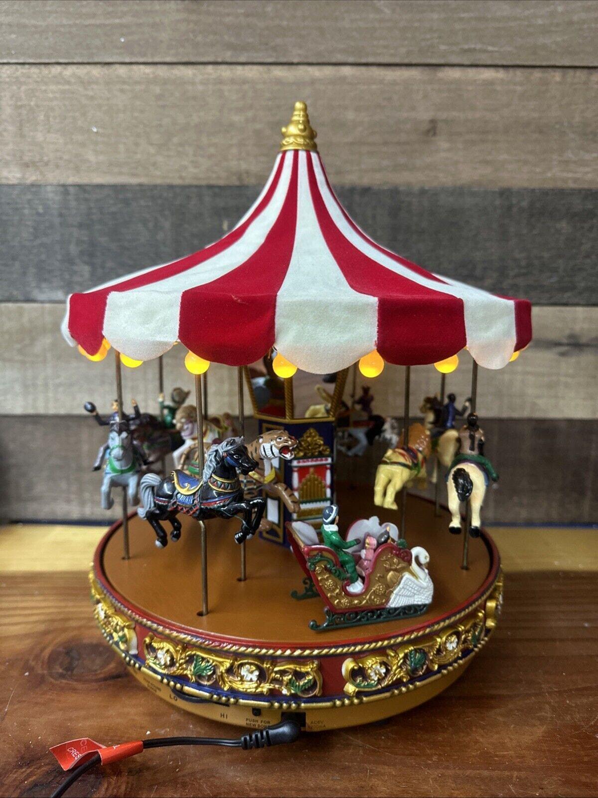 Mr. Christmas Gold Label Crescent Park Carousel Lighted Musical