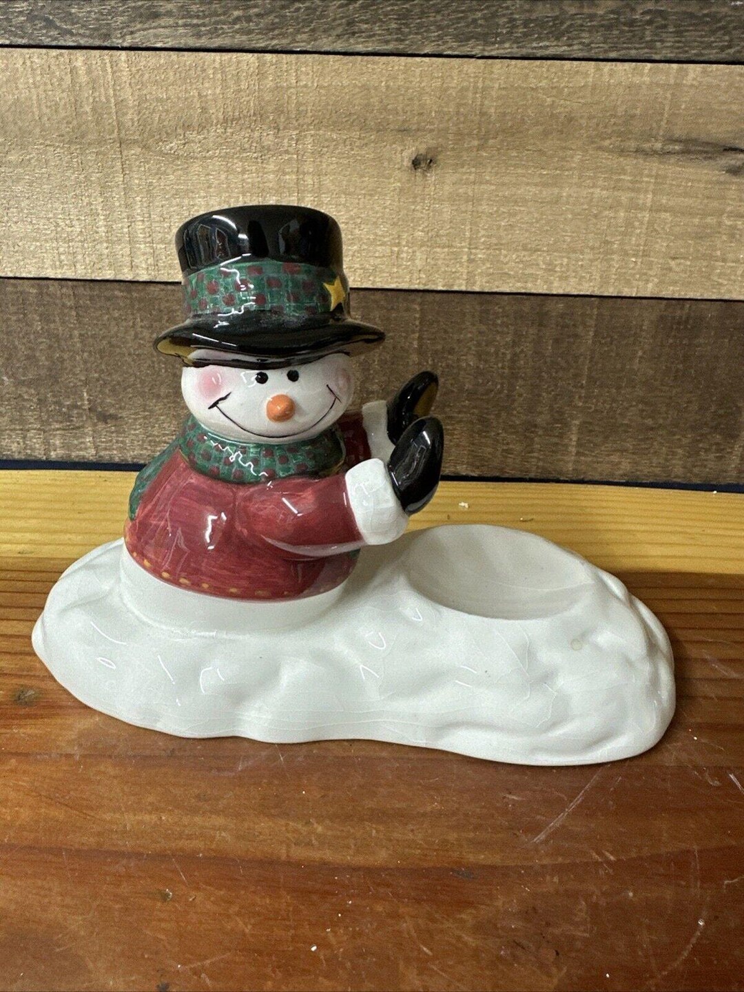 Papel Giftware クリスマス スノーマン キャンドルホルダー ホリデー