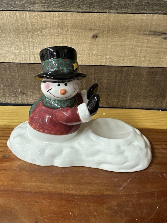 Papel Giftware クリスマス スノーマン キャンドルホルダー ホリデー