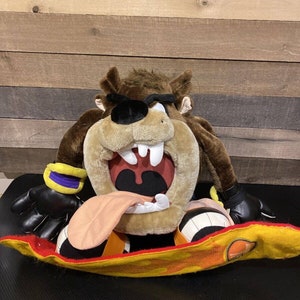 Rare taz plush on skateboard