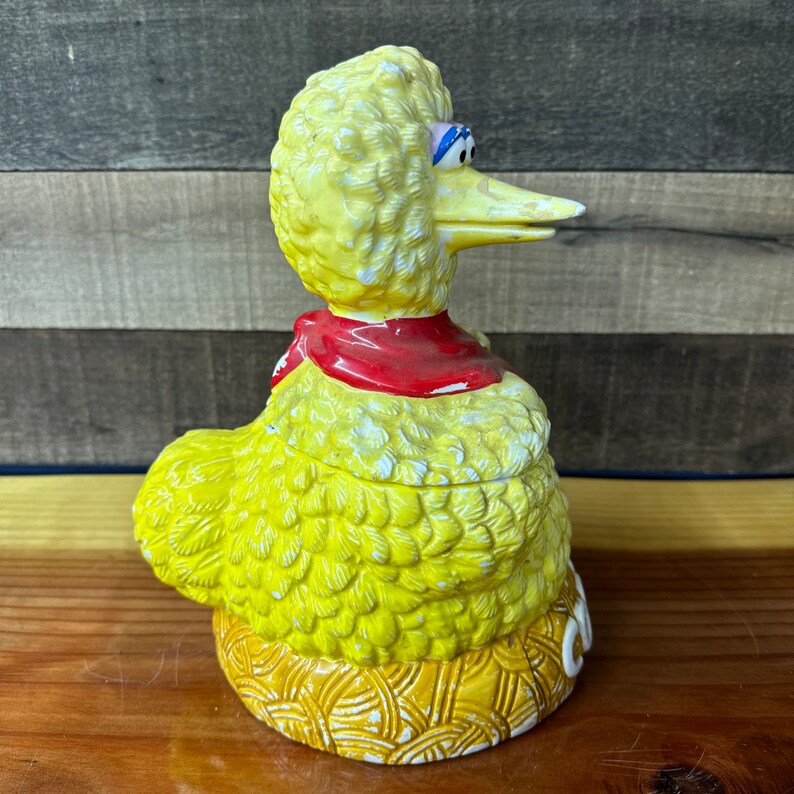 Vintage Sesame Street Big Bird Cookie Jar Etsy