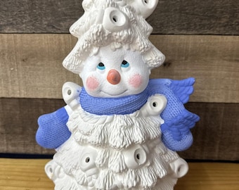 Peindre un bonhomme de neige sans utiliser de pinceaux - Rêves de fripouilles