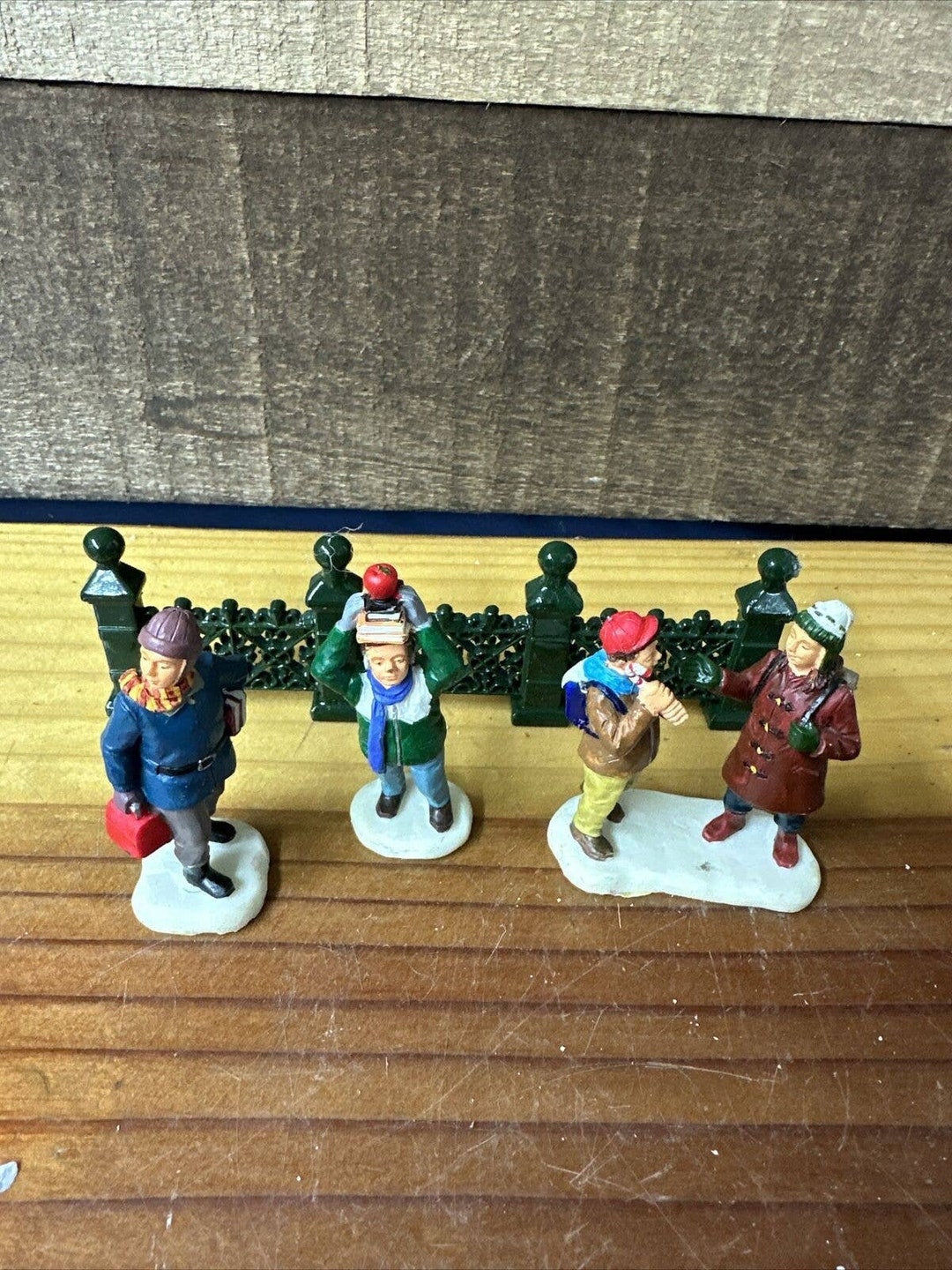 Lemax Christmas Village off to School Figurines Boys and Girl Set of 3 ...
