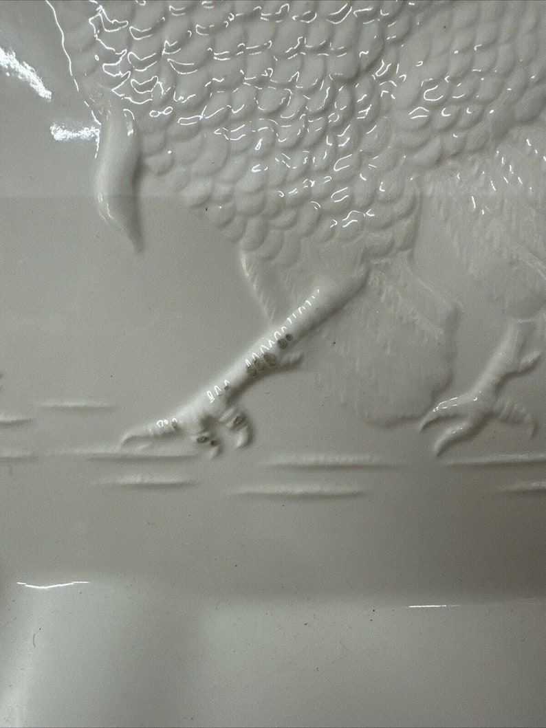 Wild Turkey Cermaic Thanksgiving Platter -flaw image 5