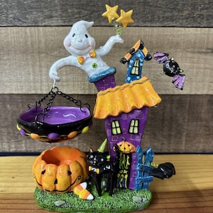 Colorful Haunted House Ghost Wax Warmer