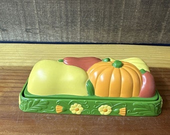 Beurrier couvert courge Thanksgiving en plastique vintage thèmes de l'automne