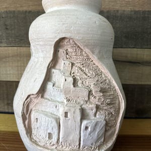 Hill Top Casita Comanche Land Pottery Vase 1989 Southwestern 12” Tall