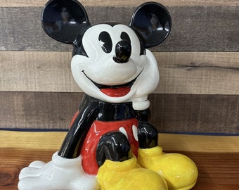 Walt Disney Mickey & Co Treasure Craft Mickey Mouse Ceramic Cookie Jar 1990’s