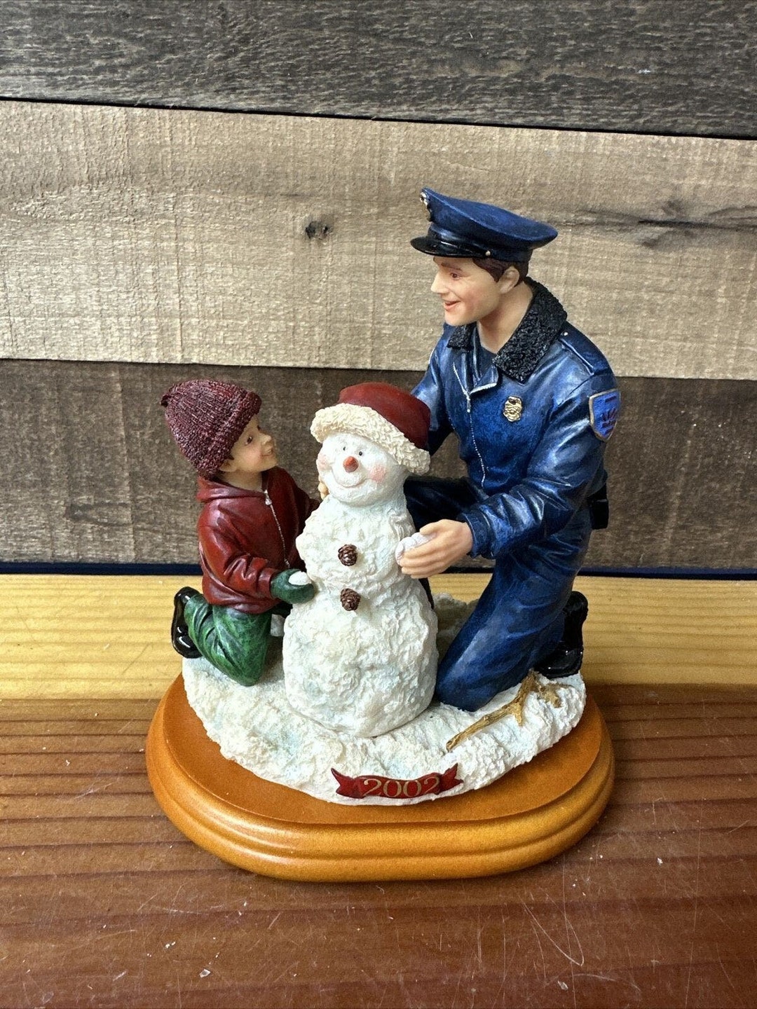 2002 Vanmark Blue Hats of Bravery 1st Editionfrosty, Dad & Me