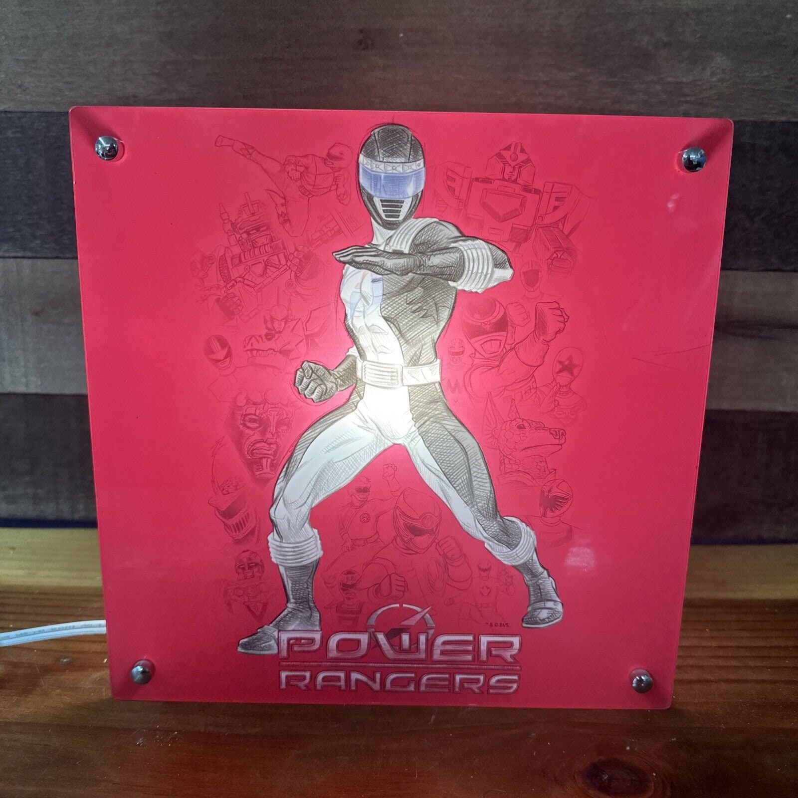 Power Ranger Word Light Power Rangers Anniversary Lamp Lighting Fixture Red - Etsy