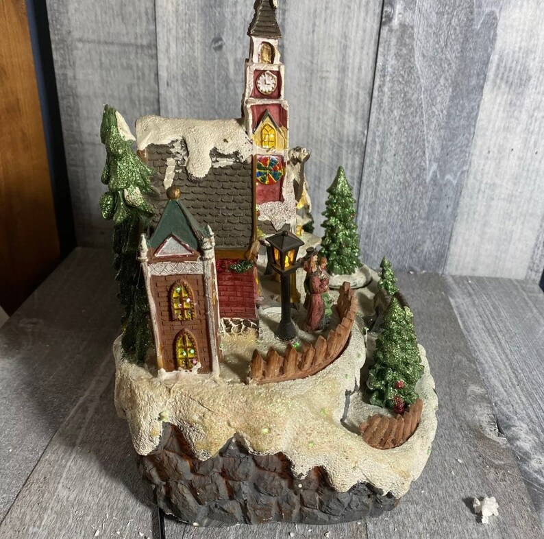 Fiber Optic Christmas Village Etsy