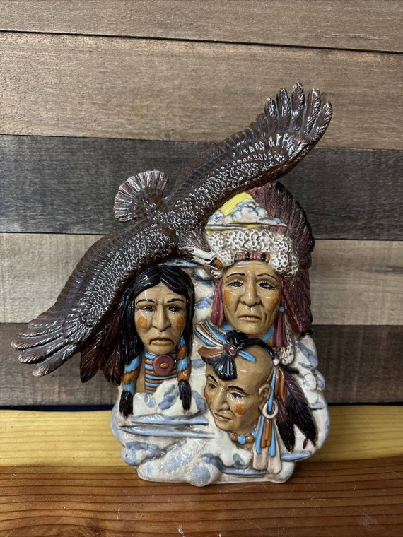 インディアン置物 ネイティブアメリカン像 ネイティブアメリカン