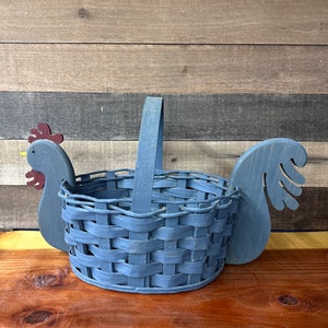 Farmhouse rooster chicken basket