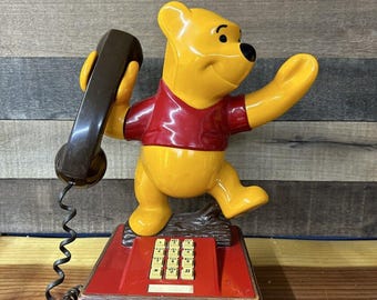 ☆希少 70's プーさん ヴィンテージ テレフォン 電話機 ヴィンテージ くまのプーさん 固定電話 – 1970年代 - Etsy 日本
