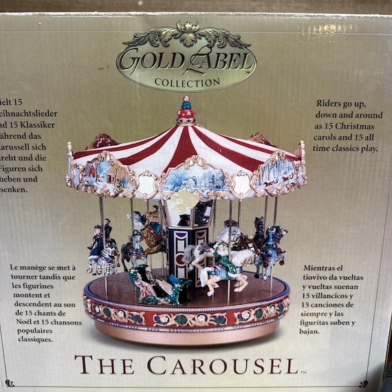 Gold Label Mr Christmas World's Fair Traditional Carousel -box