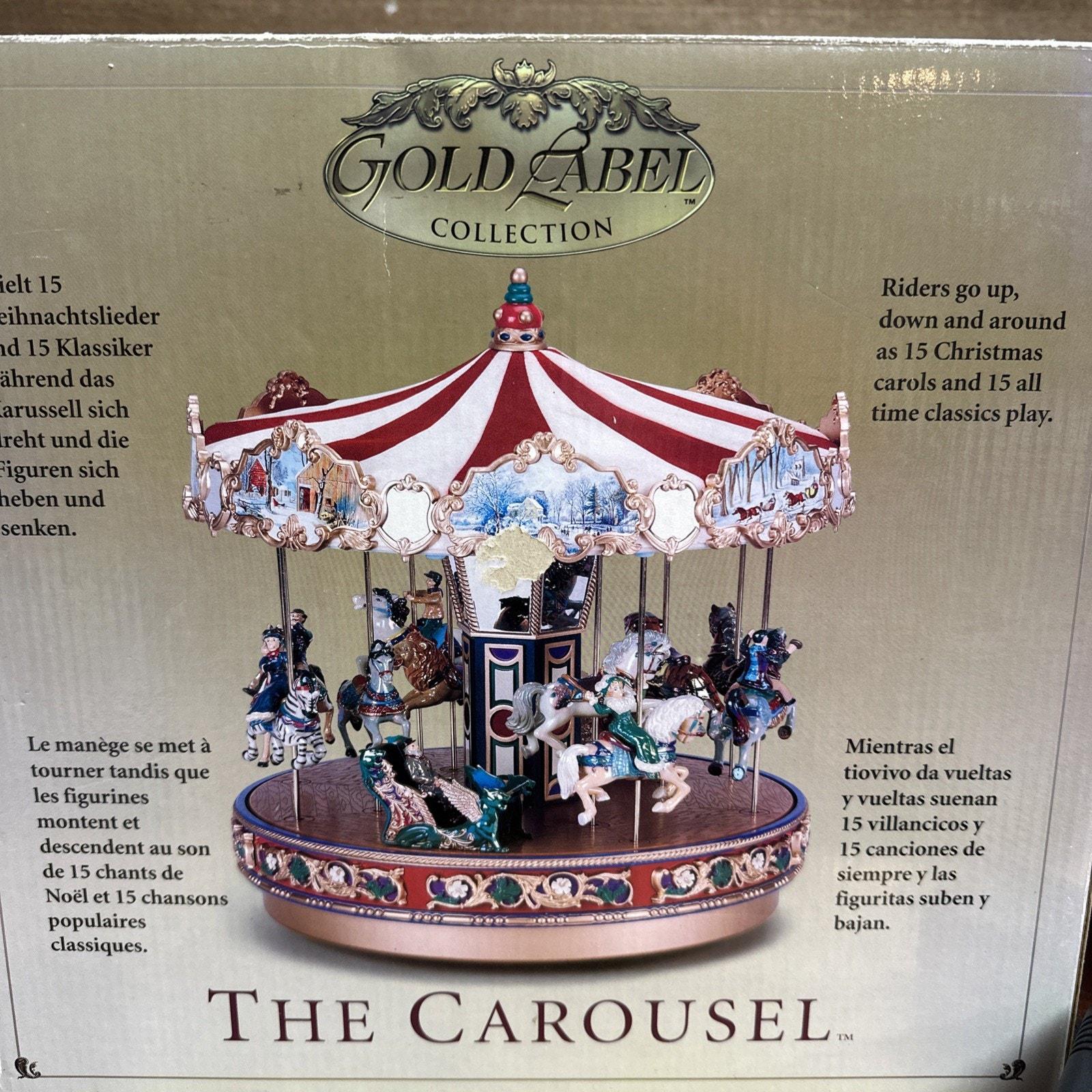 Gold Label Mr Christmas World's Fair Traditional Carousel -box