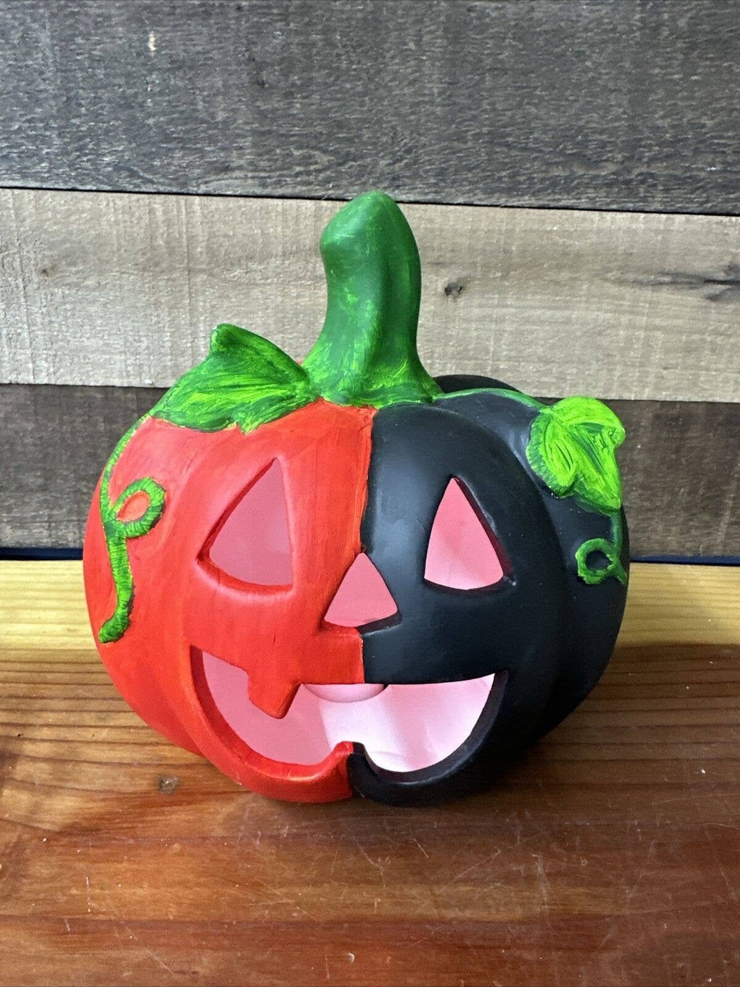 Changing Color Pumpkin Color Changing Lighted Painted Pumpkin -battery Operated 9” - Etsy
