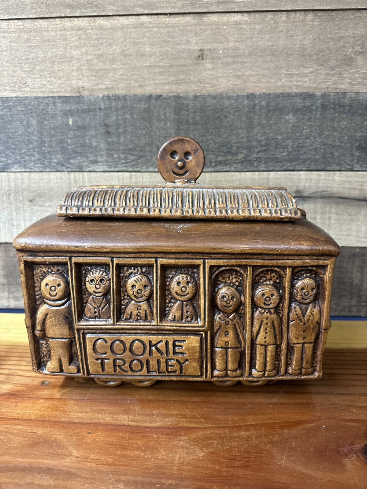 Vintage Treasure Craft Cookie Trolley Cookie Jar - Flawed Lid - Etsy