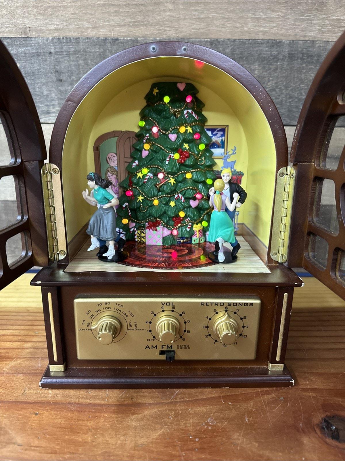 Mr Christmas Retro 1950's Style Radio Animated With Dancers Mr Christmas Retro 1950's Style Radio Animated With Dancers