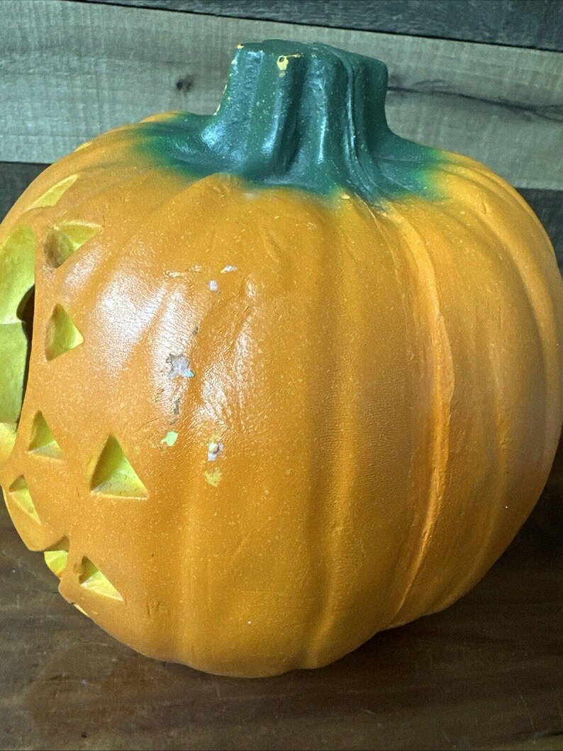 1995 Trendmasters Jack O Lantern Halloween Pumpkin Light up Foam - 9 ...