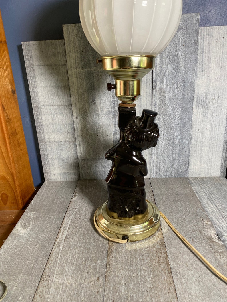 Vintage Bar Table Lamp Hobo Clown Etsy