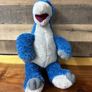 Build A Bear Stegosaurus Dinosaur Blue/Grey 17&quot; BABW -no Sound