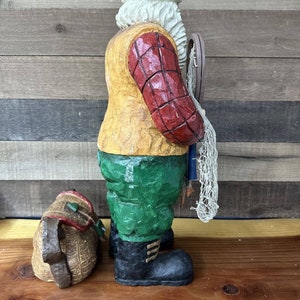 Grandeur Noel Collector’s Edition Fisherman Santa Set Fish Net Basket 21.5” Tall image 7