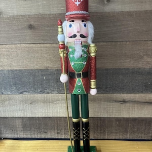 Christmas Nutcracker Sparkly 22” Tall
