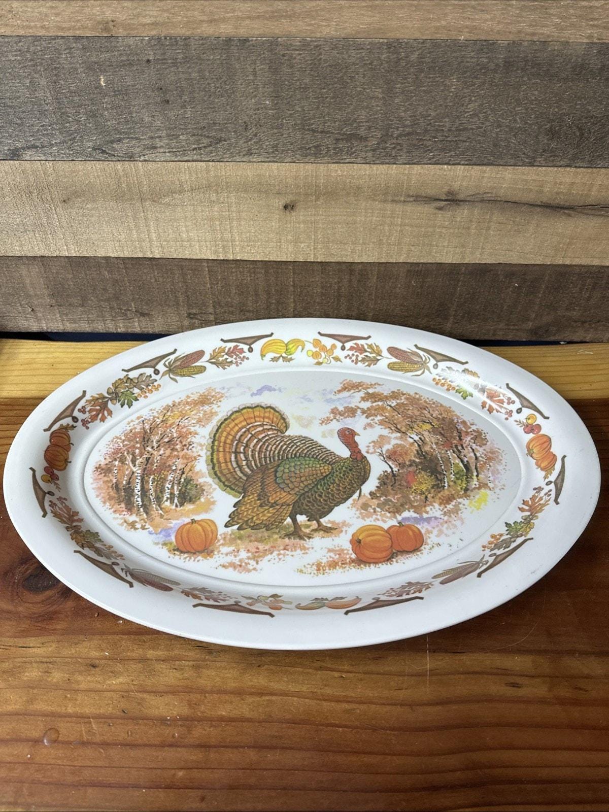 Vtg Turkey Platter