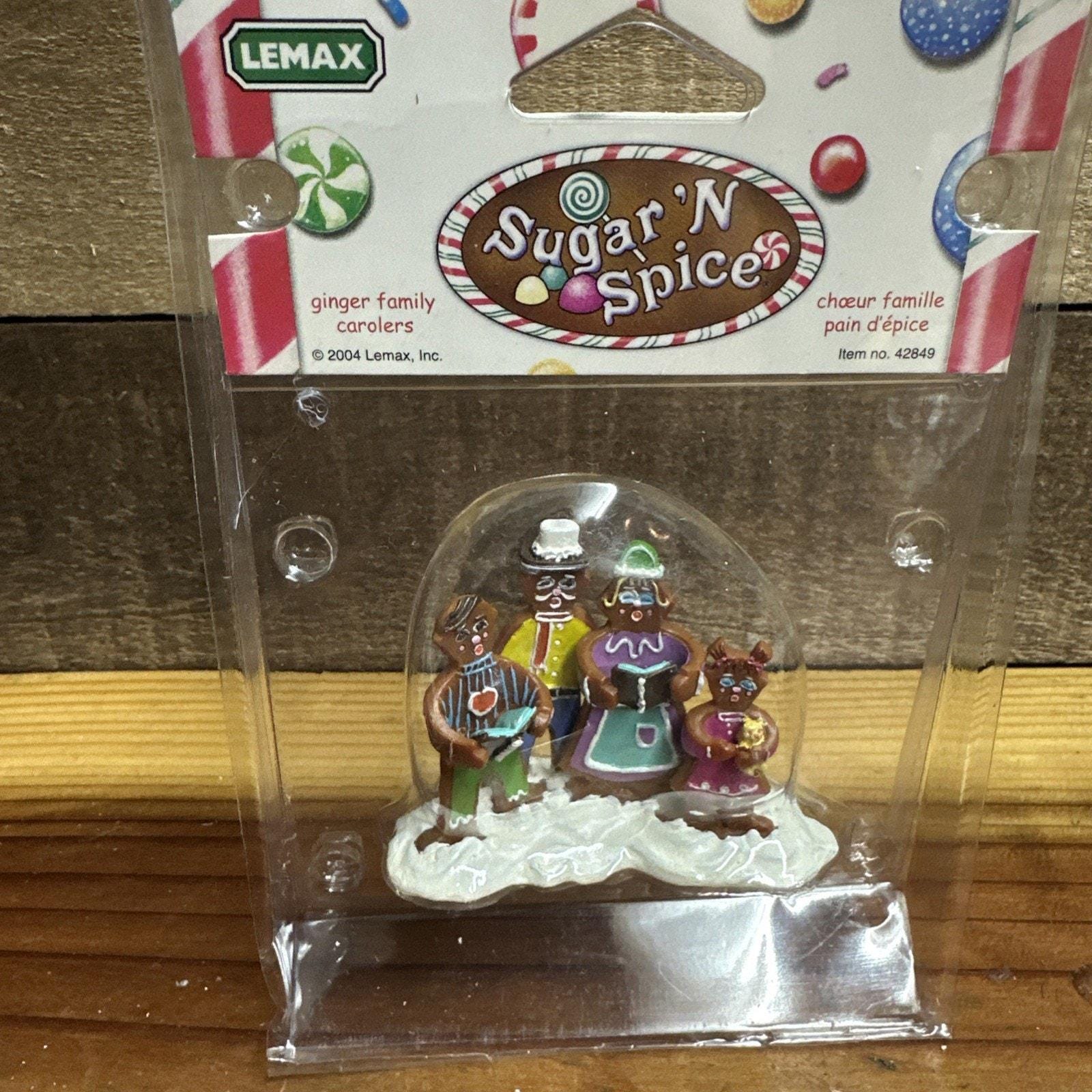 2004 Lemax Sugar N Spice Village Ginger Family Carolers - #42849