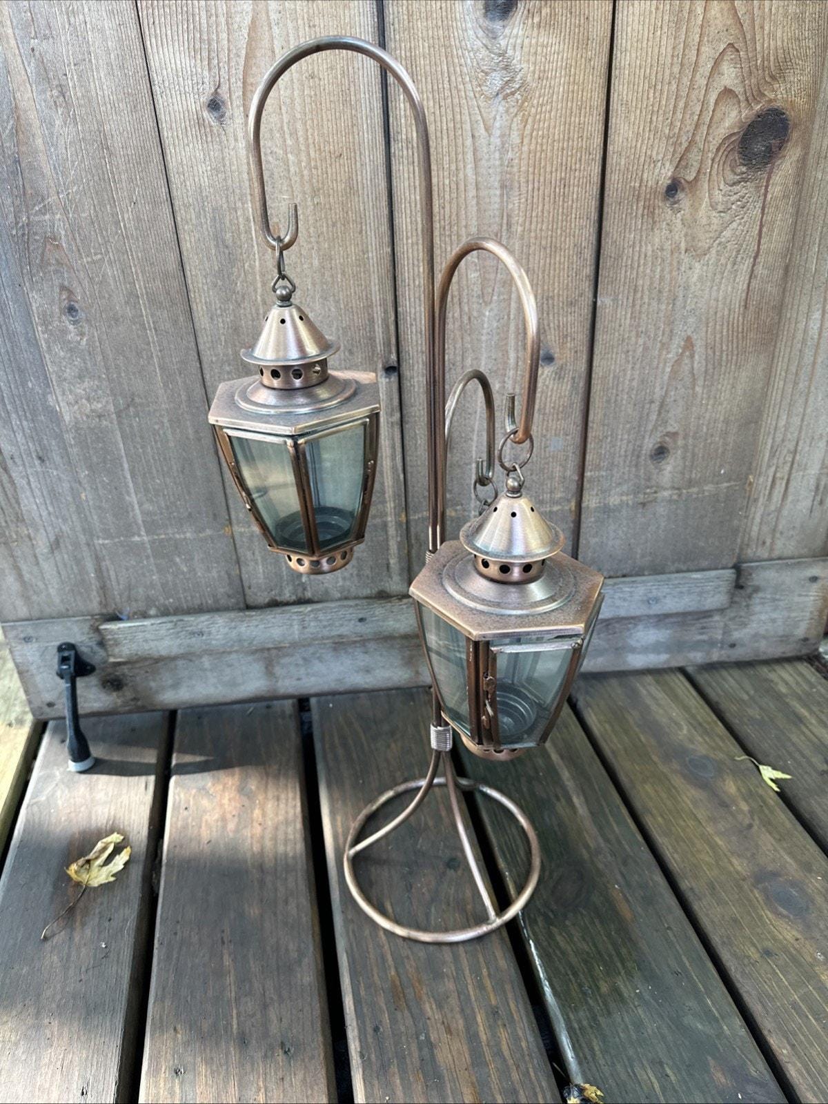 3 Tier Copper Tealight Lantern 25” Tall -b - Etsy