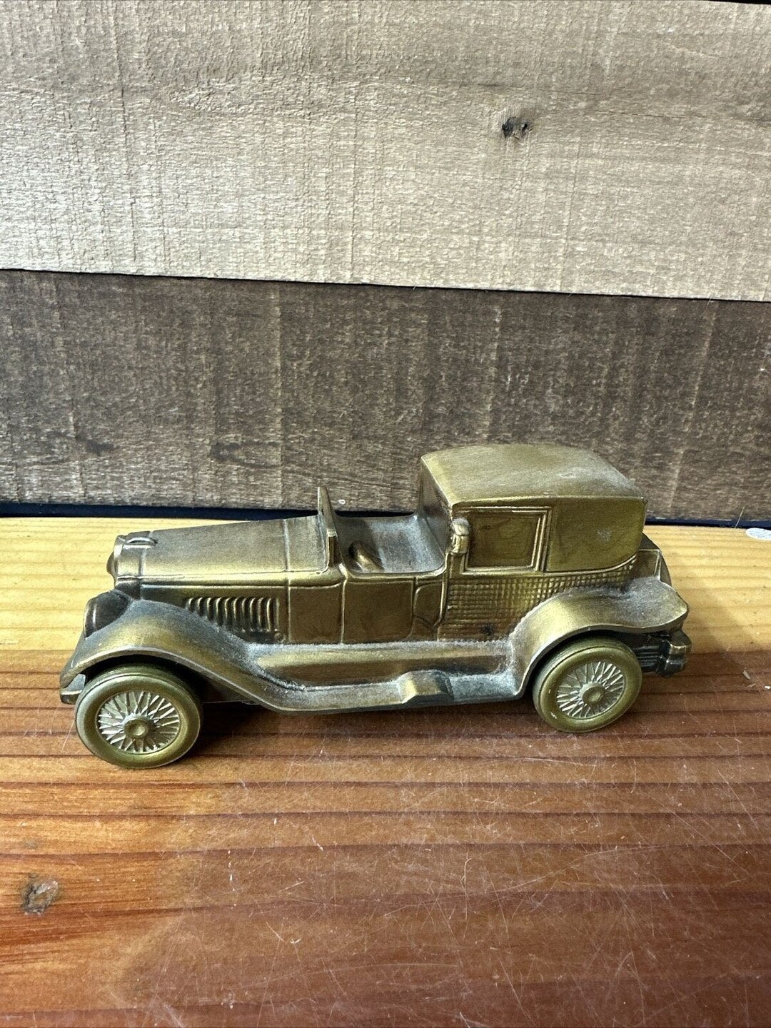 Vintage Metal Car Bank Banthrico Inc Lincoln Brougham Coin 7 1974 Cast