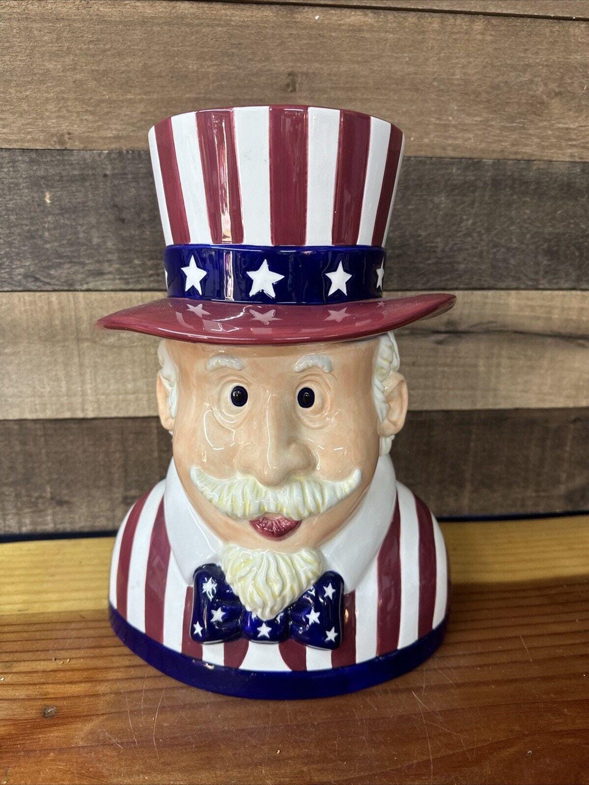 Uncle Sam Americana Patriotic 4th of July Cookie Jar - Etsy