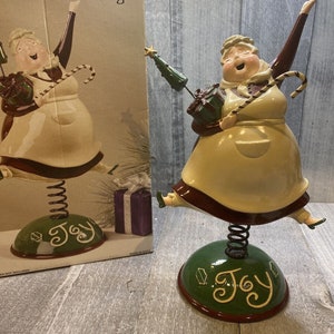 Mrs Santa Claus on a Spring 12&quot; In Box