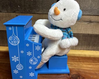 Snowman Playing Piano Lights Sound and 3 Songs - Etsy