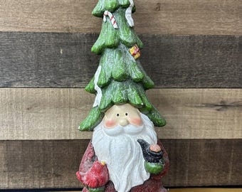 キラキラ輝くサンタのフィギュアツリーハットは、17インチの