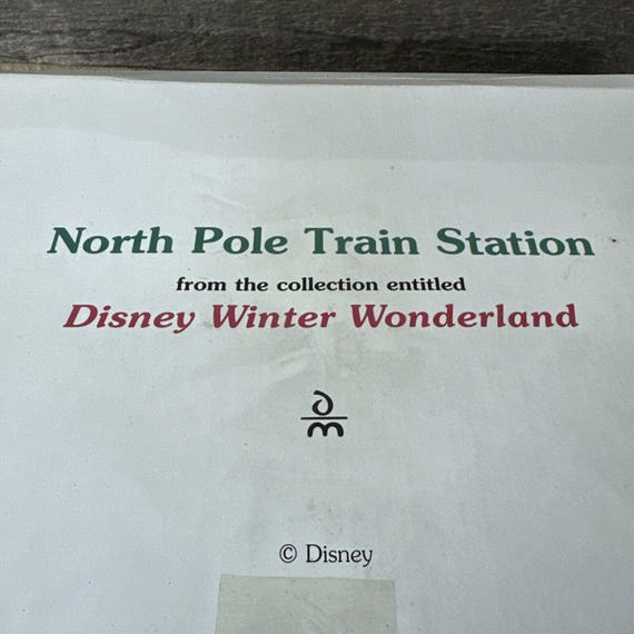 Disney Winter Wonderland Christmas North Pole Train Station