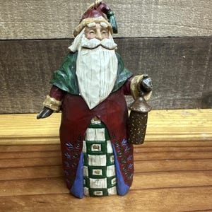 Jim Shore Enesco American Santa Figurine By Jim Shore Heartwood Creek From Enesco B 733635
