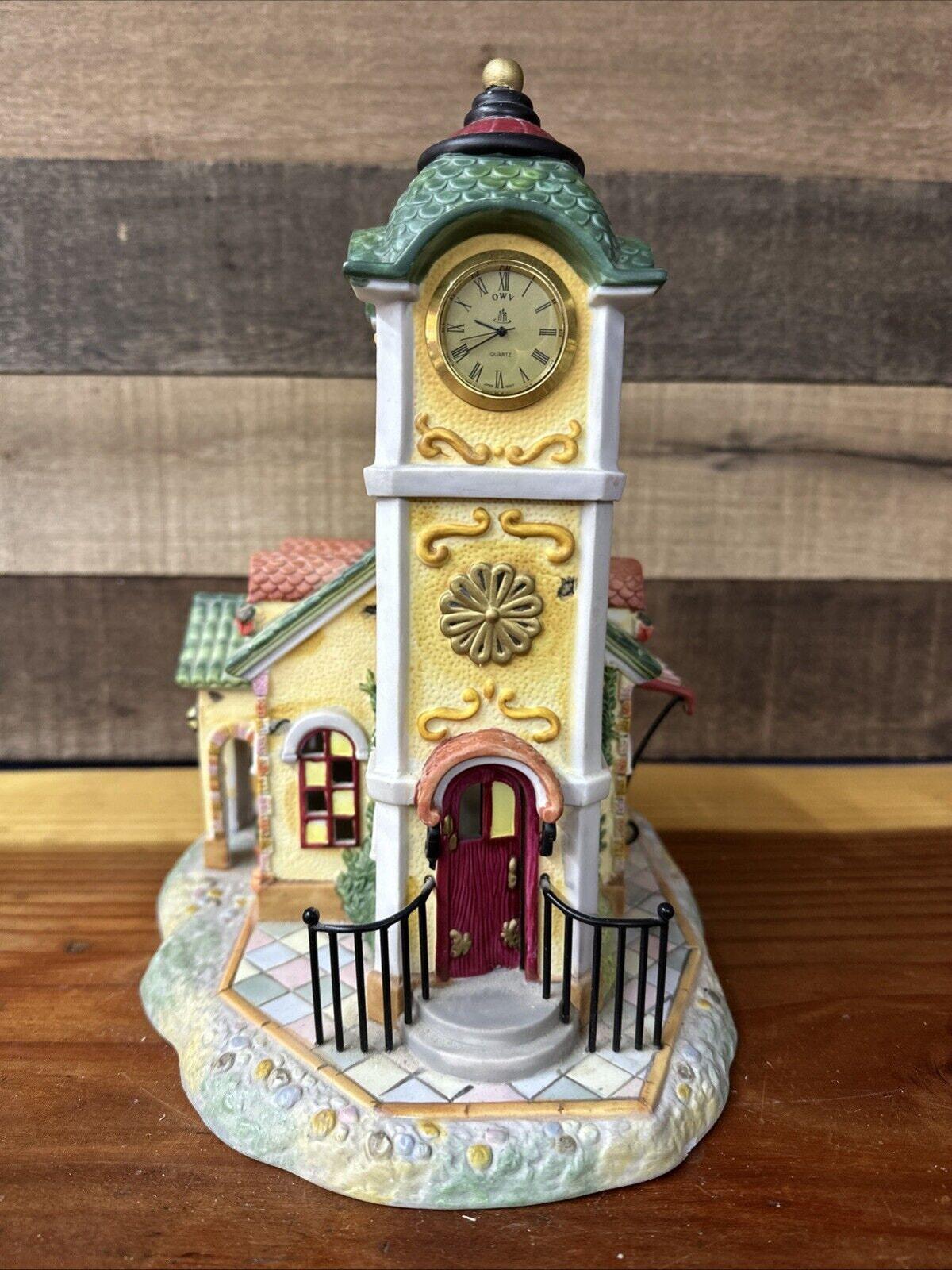 VTG Christmas Partylite Olde World Village #4 Clock Tower - Etsy