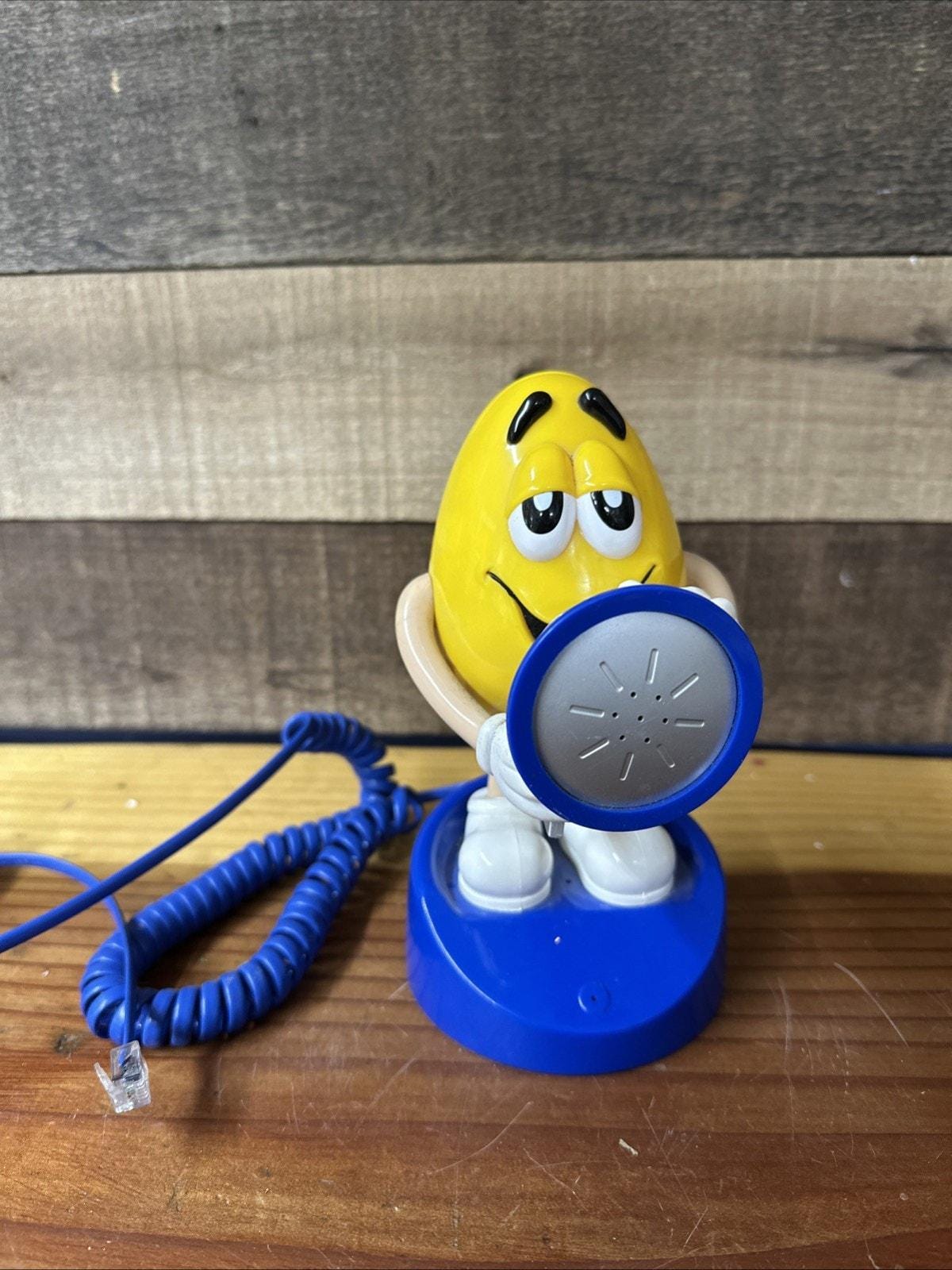 00' M&M's Candy Dish Telephone 電話機 箱付美品 M&M's TELEPHONE CANDY DISPENSER MM COLLECTIBLE Boxed (New