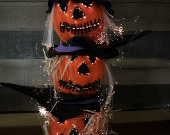 Karen Didion Lighted Candy Corn Pumpkin Door Décor - The Lamp Stand