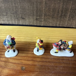 Department 56 Heritage Village &quot;Toymaker Elves&quot; Figurines Collection 3 Piece Set
