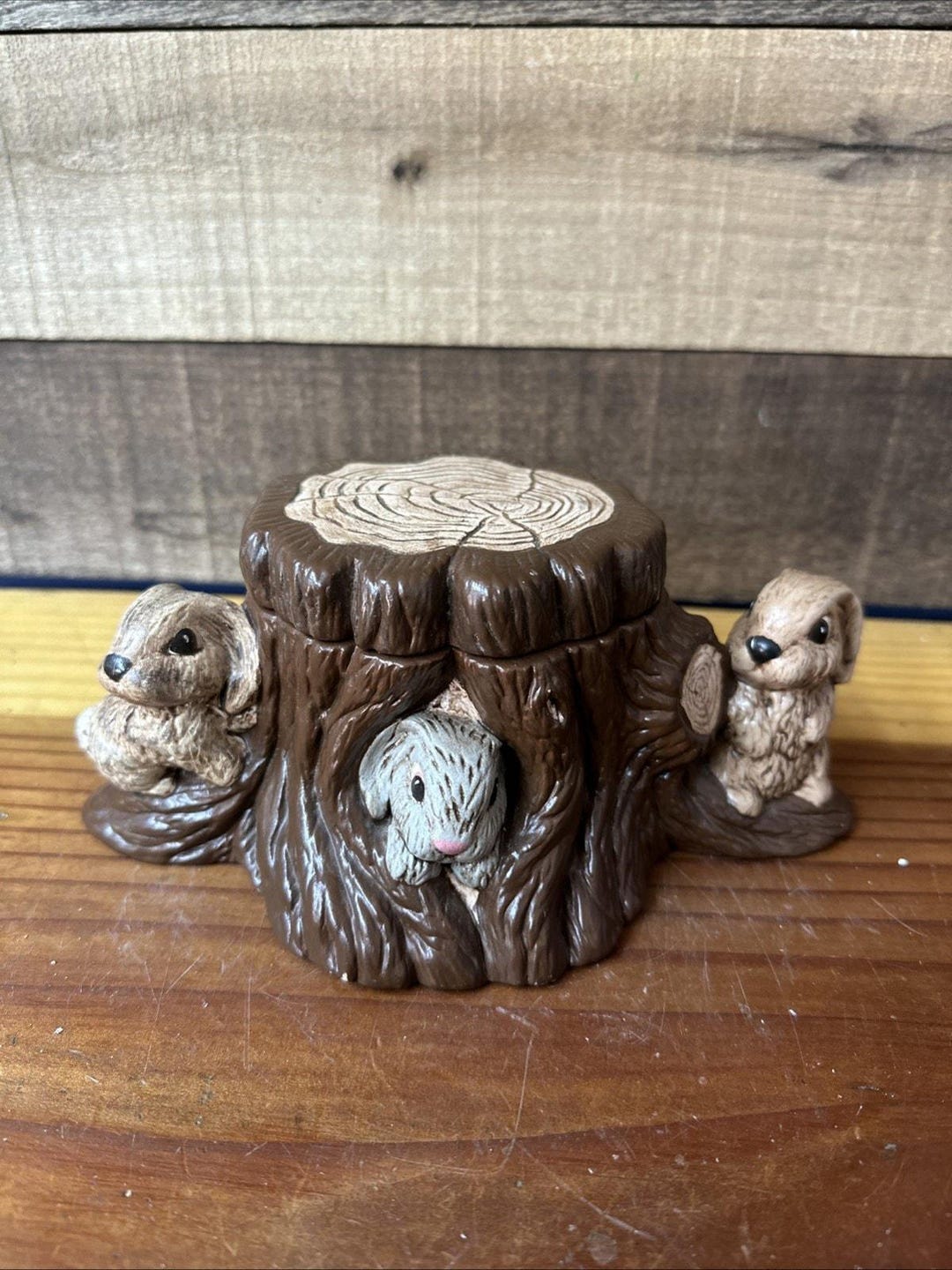 Bonbonnière Ou Boîte Céramique Lapin - Figurine Décorative - Occasion