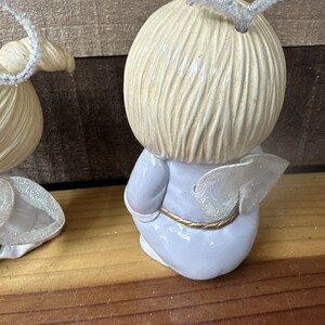 Ceramic Handpainted Angels -set of 3 - Etsy