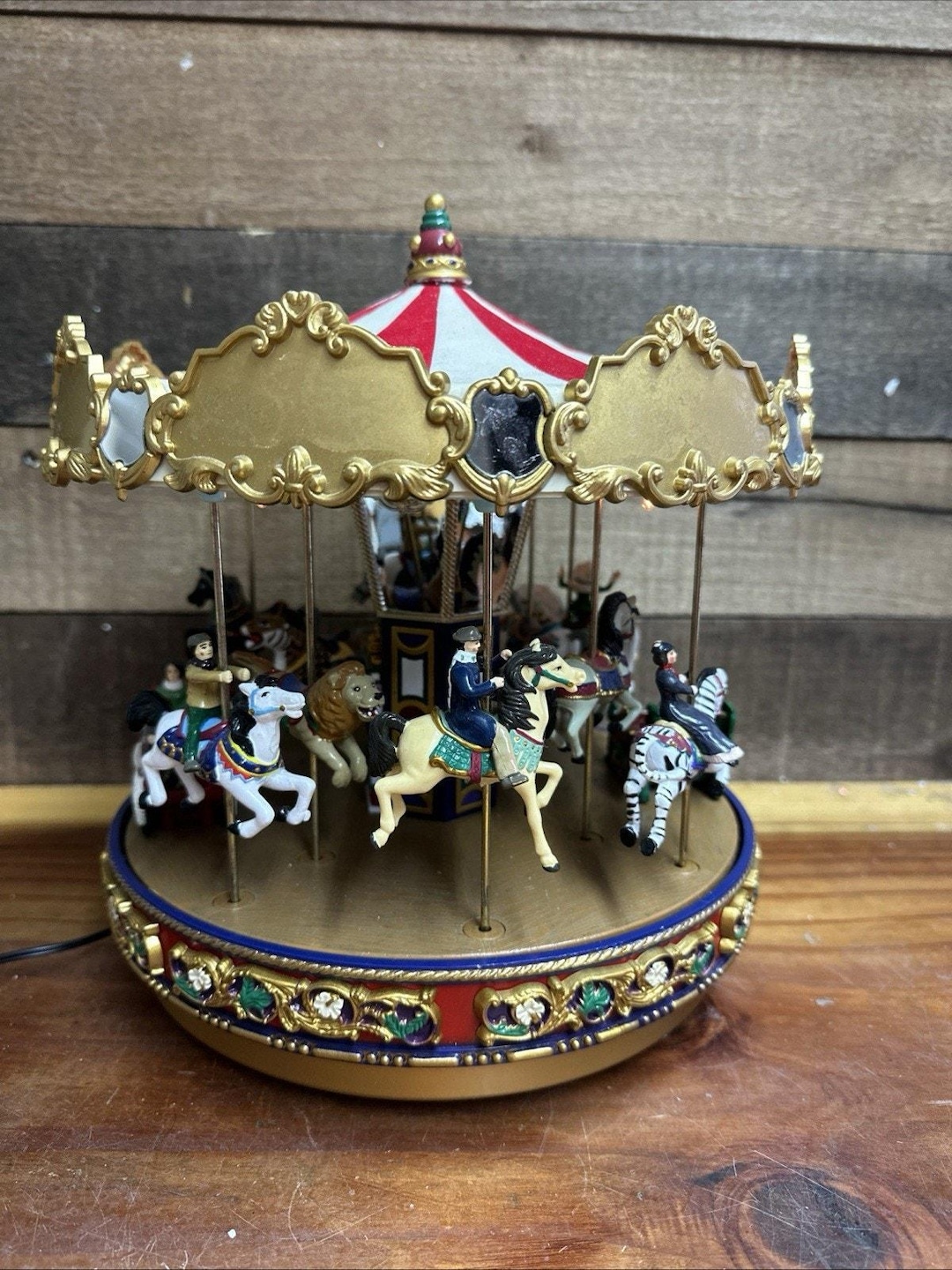 Gold Label Mr Christmas World's Fair Traditional Carousel -box