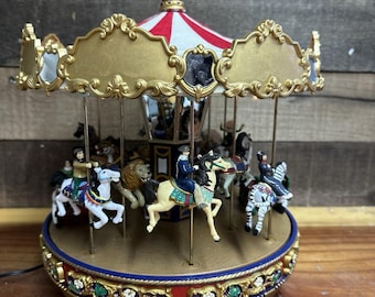 Gold Label Mr Christmas World's Fair Traditional Carousel -box