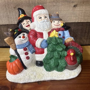 Ceramic Mold 1996 Halloween Thanksgiving Christmas Display