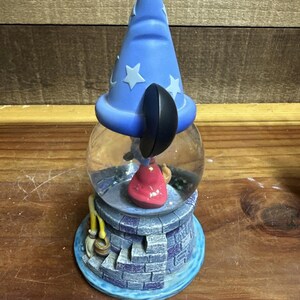 Disney Cute Mickey Mouse Fantasia Sorcerer's Apprentice Figure Mini Snow Globe image 4