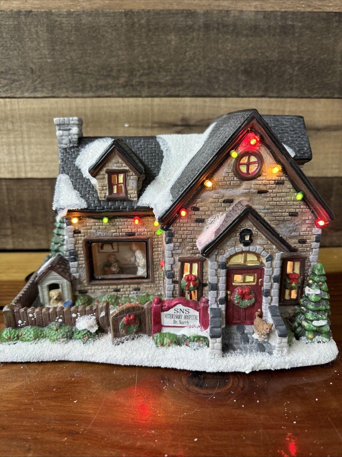 St Nicholas Square Veterinary Hospital Village Collection in Box