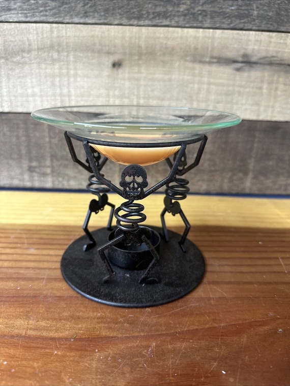 PartyLite Knochen Skelett Duft Melts Stövchen Halloween